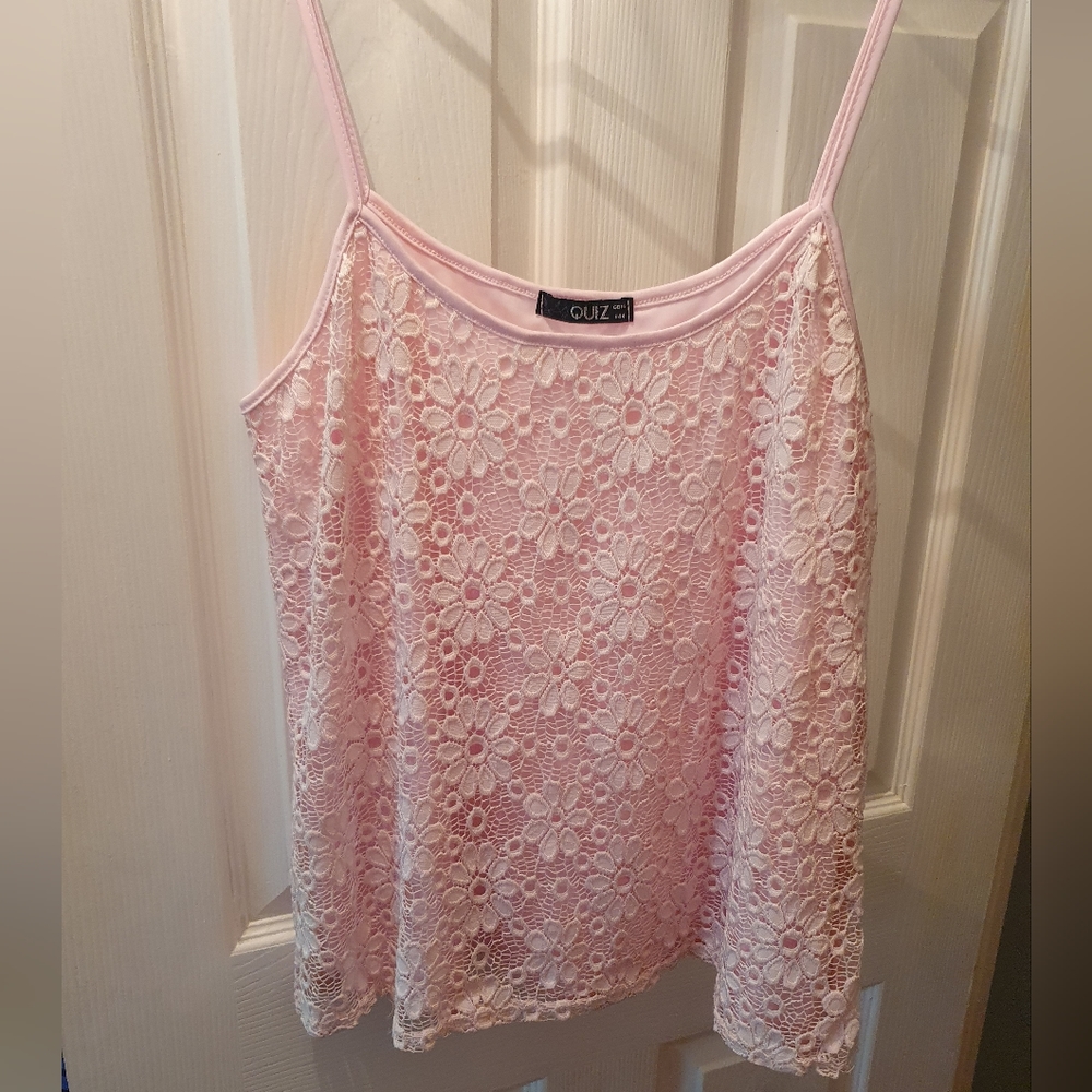 Quiz baby pink cami top - Picture 1 of 5